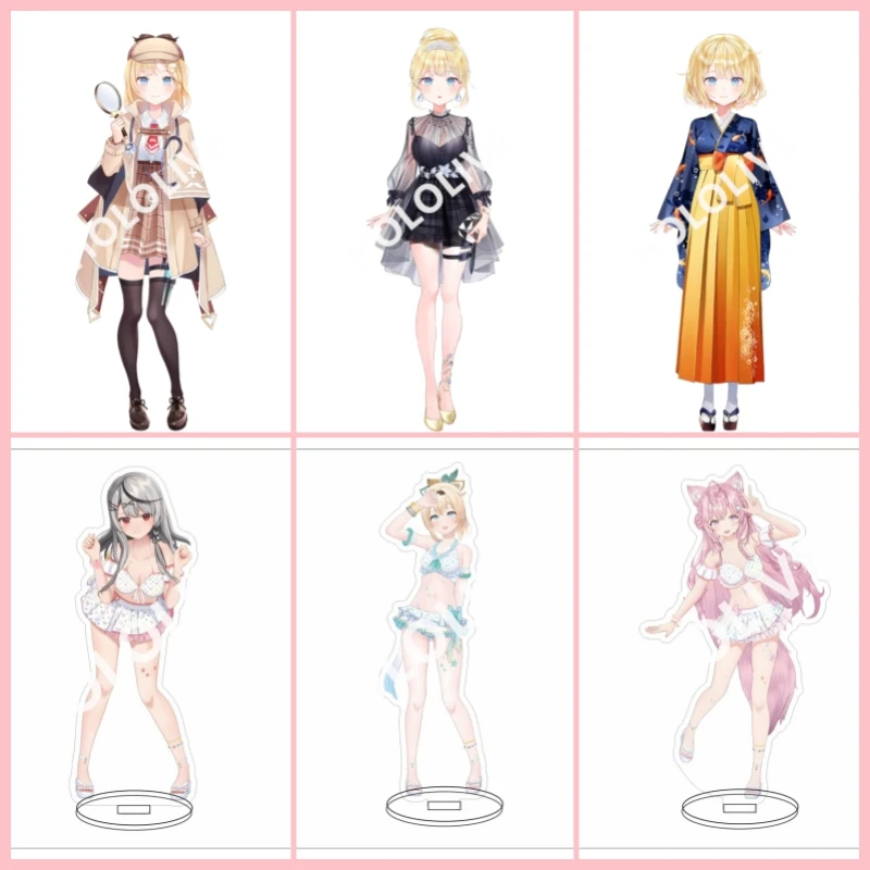Cutey Hololive Vtuber cartoon Figure Stand Usada Pekora Uruha Rushia Hosimati Suisei Inugami Korone Standing Acrylic Model 15cm