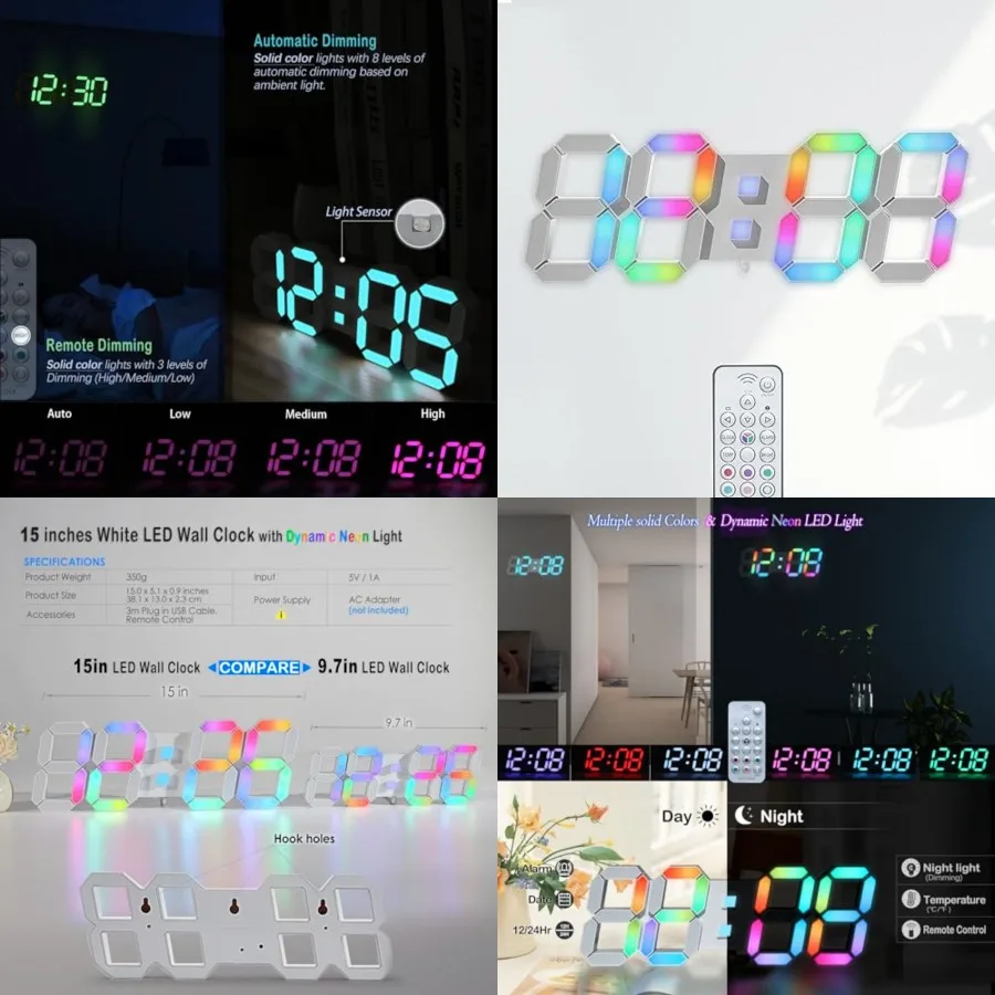 LED Wall Clock 15