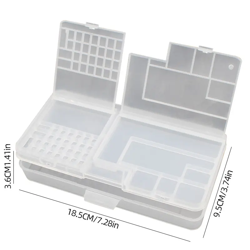 صندوق، مكونات إلكترونية، تخزين بلاستيكي شفاف، ملحقات لولبية صغيرة، شبكة تصنيف الأدوات #5