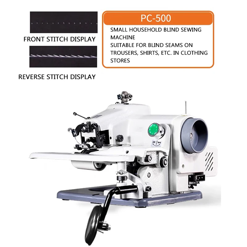 

PC-500 Household Blind Sewing Machine Tabletop Hemming and Prying Feet Blind Sewing Machine for Clothing Trousers Hemming Feet