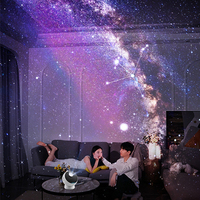 2025 New Creative Galaxy Star Projector Night Light 12 in 1 Planetarium 360° Rotating Ceiling Starry Sky Lamp for Bedroom Deco