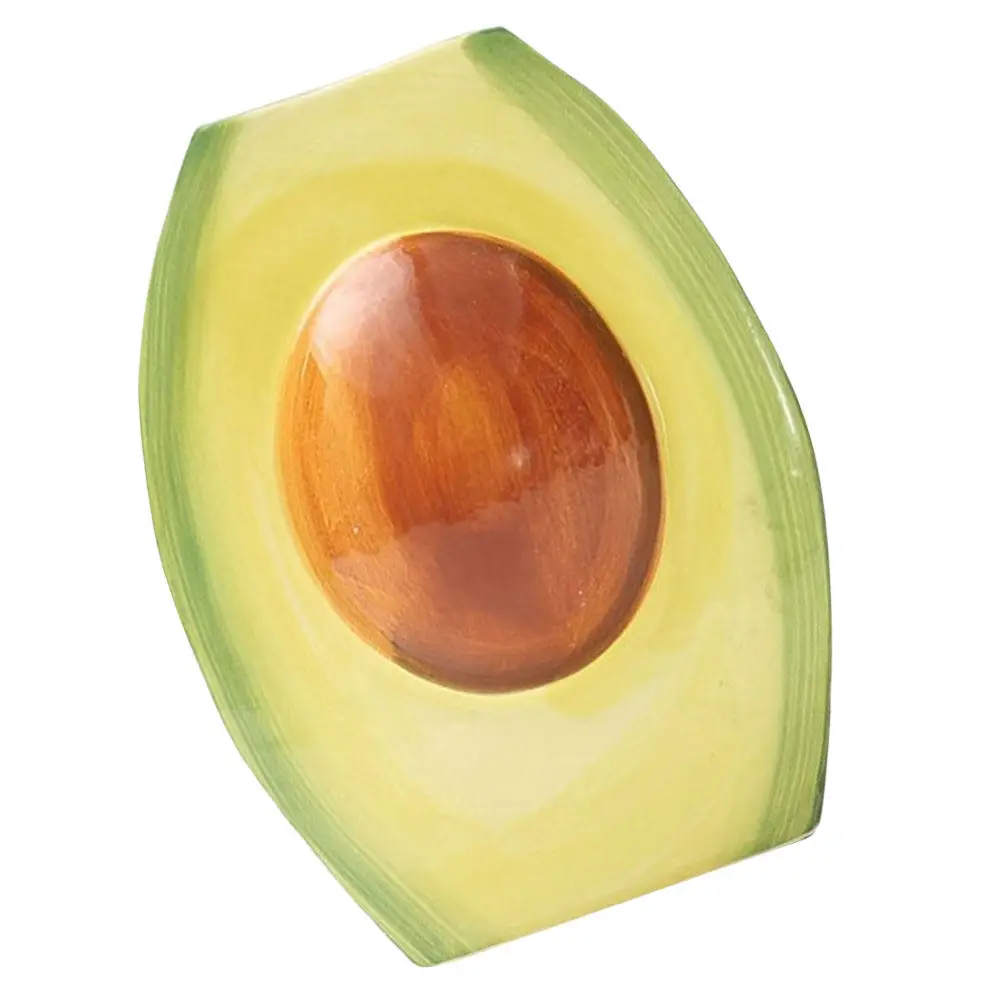 Avocado Shaped Ceramic Vase for Home Decor Desktop Bookshelf Dining Table Modern Flower Arranging Vase Dried Floral Display
