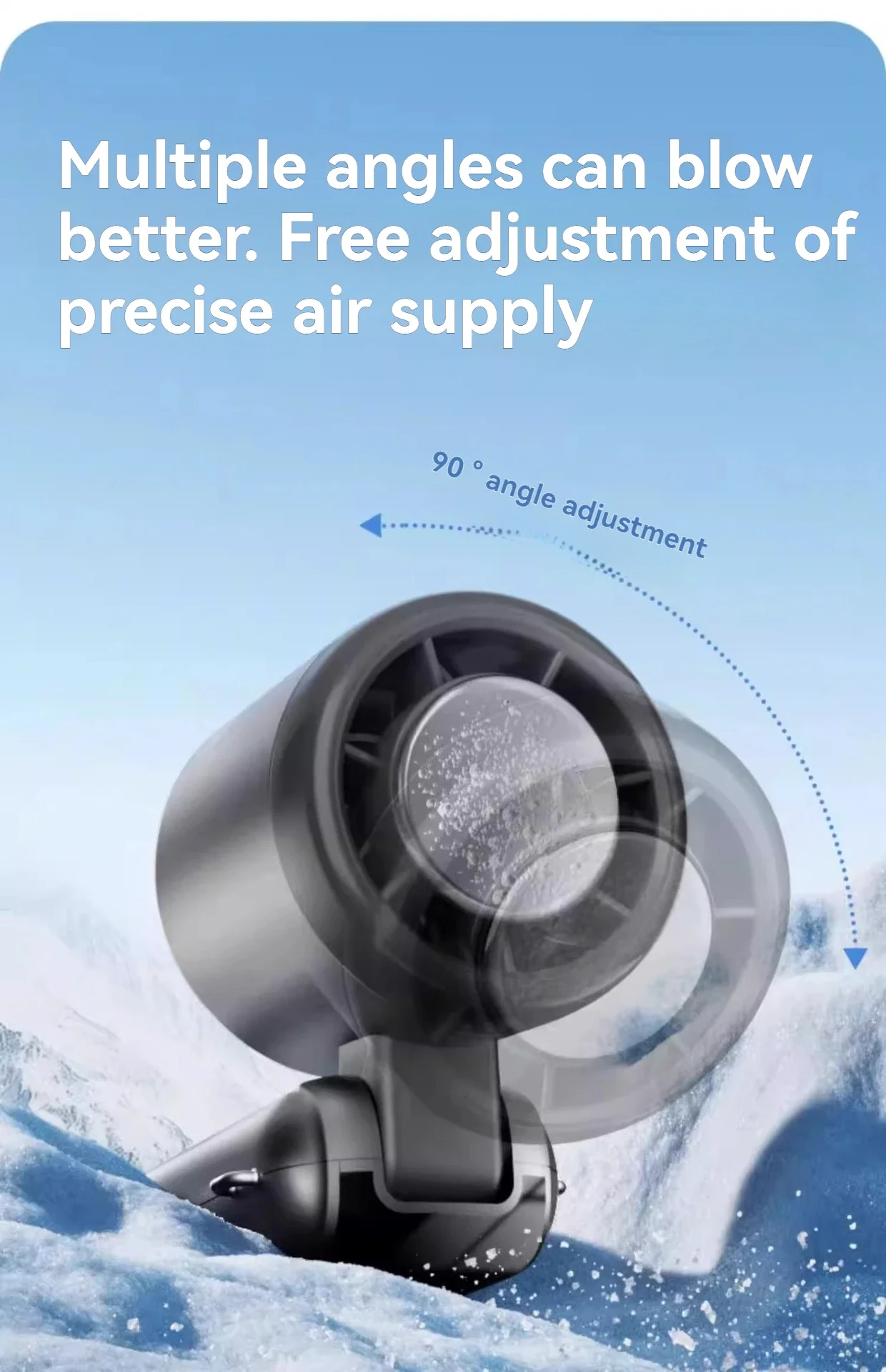 JPNPL 4000mAh Hanging Ice Pack Handheld High-speed Fan Folding 100 Speed Infinitely Adjustable Fan Portable For Outdoor Neck