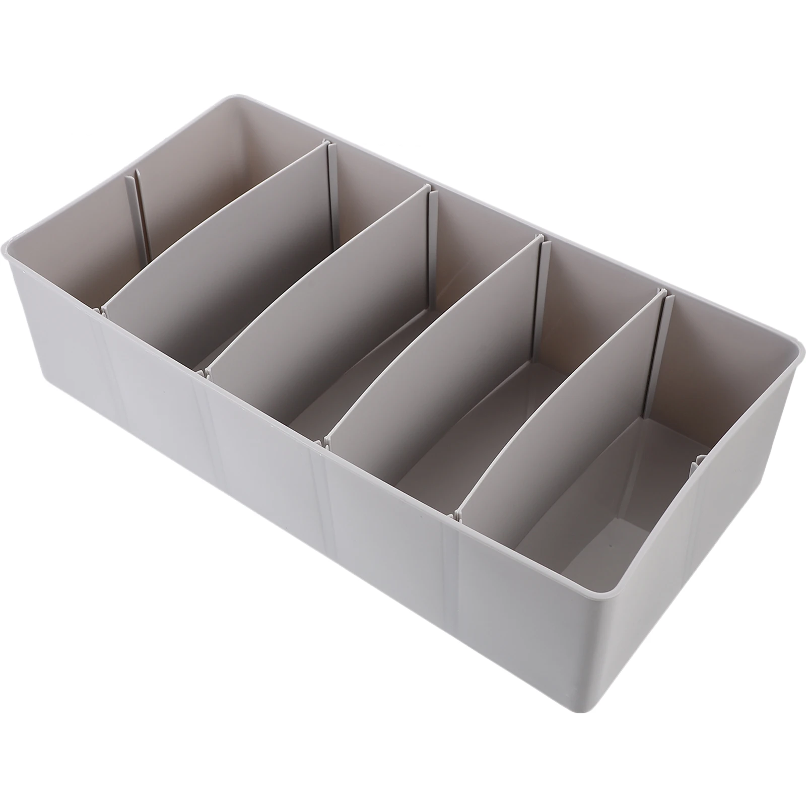 

Multi-compartment Coin Box 5-grid Cash Holder Bills Checks Cards Portable Currency Till Storage Box Money Tray Office Home