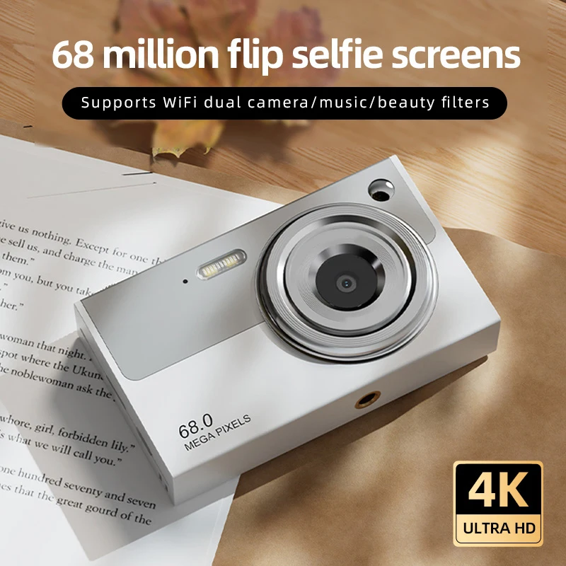 デジタルカメラ-ccd-18倍ズーム-4k-ヴィンテージ風-ブイログ-ビデオレコーダー-68mp-写真撮影-ポータブルデジタルカメラ-lcdディスプレイ-ミニ自撮りカメラ