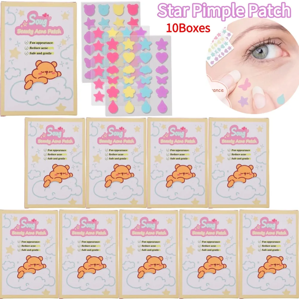 

Star Pimple Patch Acne Colorful Invisible Acne Removal Skin Care Stickers Concealer Face Spot Beauty Makeup Stickers Dropshiping