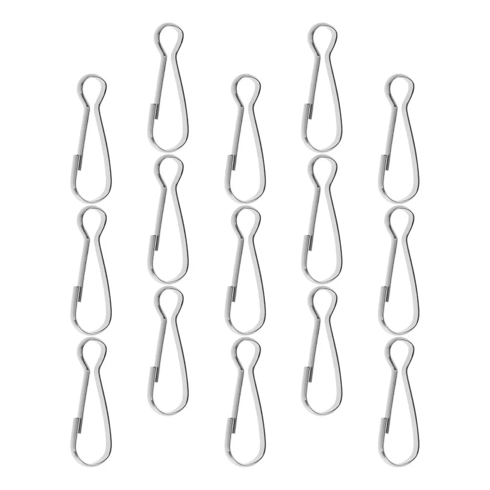 15Pcs Flag Pole Swivel Rings 40Mm Stainless Steel Snap Clips Flag Mounting Hardware for Tour Guides Outdoor Flags Bunting Yard