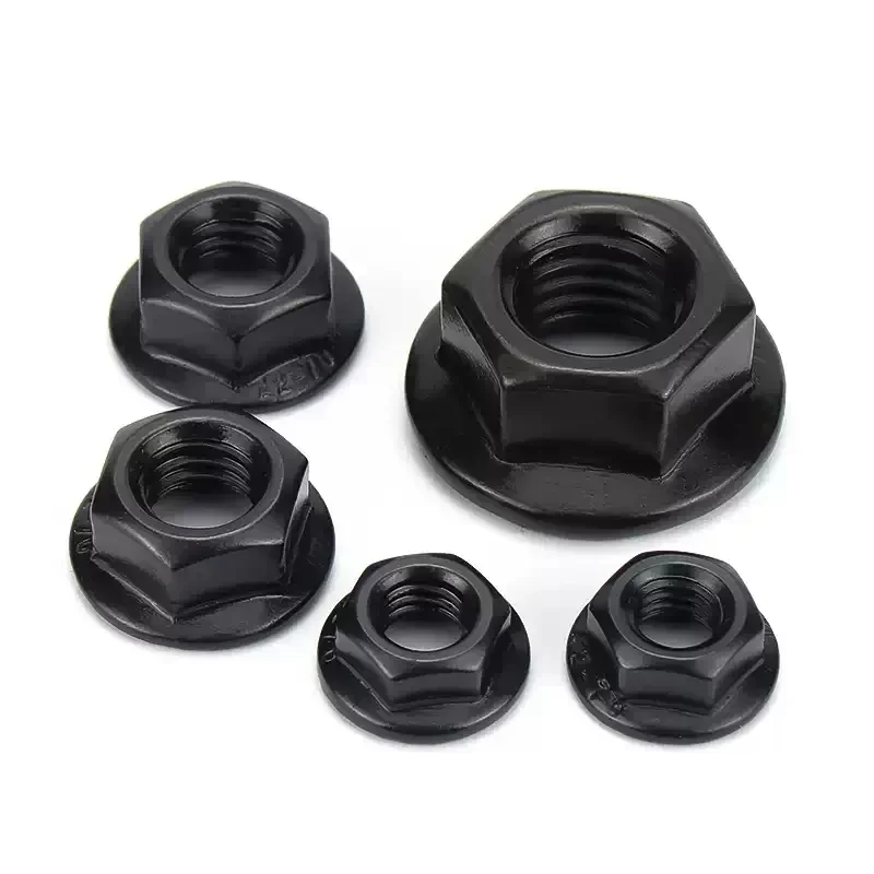 

M3 M4 M5 M6 M8 M10 M12 M14 M16 M20 304 Stianless Steel Black Serrated Spinlock Hex Flange Nut Lock Nut