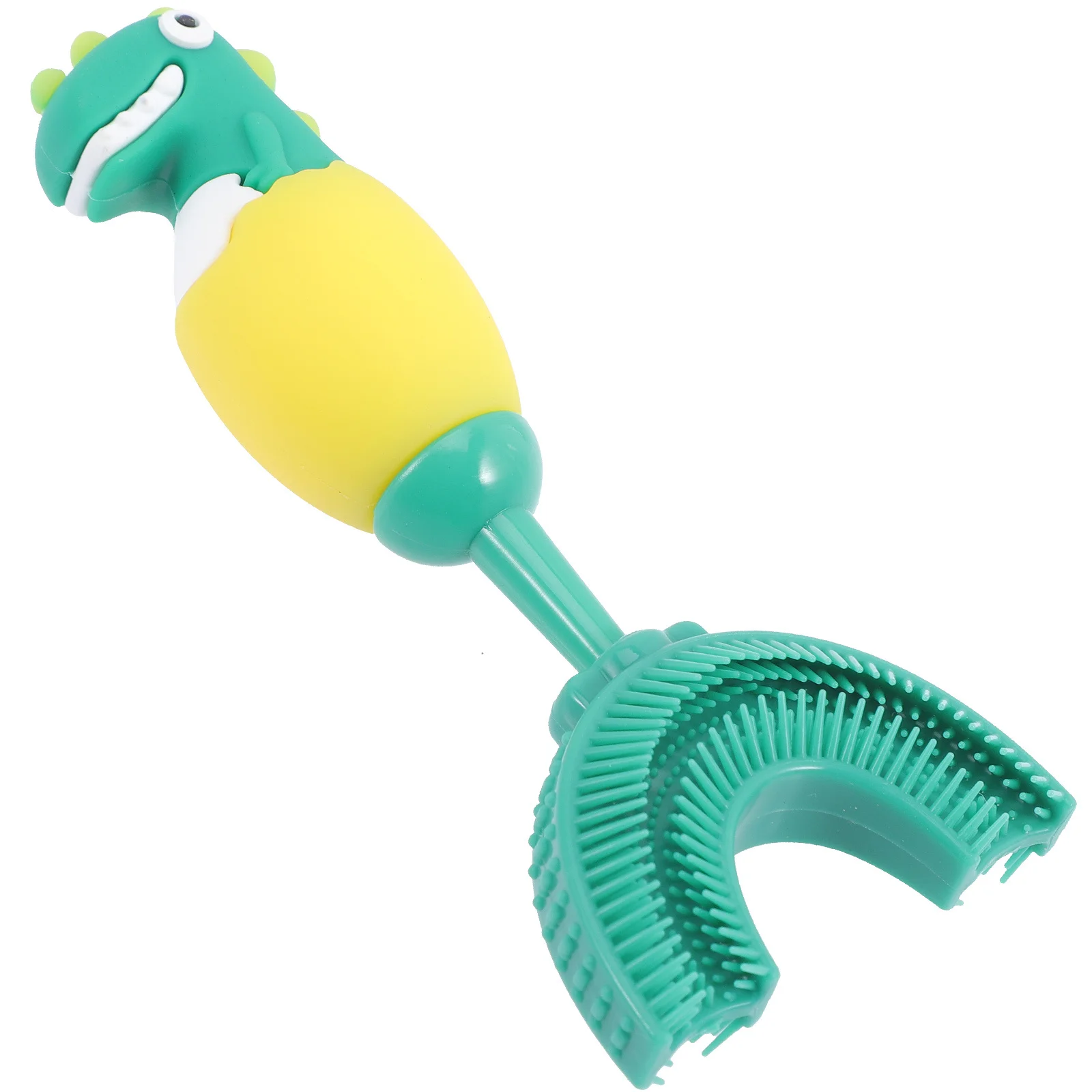 

Силиконовая U-образная зубная щетка для малышей, ручная детская чистка зубов полости рта, детская практика, чистка, U-образная зубная щетка для путешествий, детская