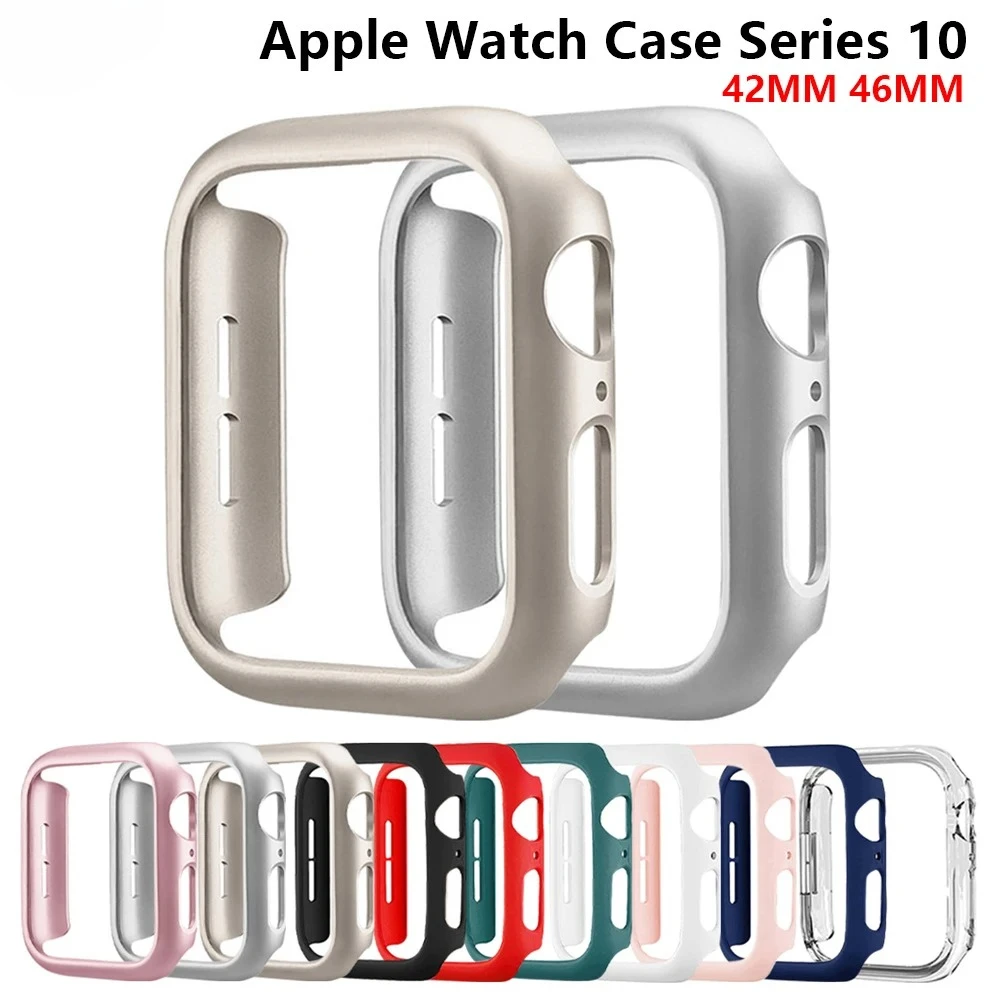Case For Apple Watch 10 42mm 46mm Matte Hard PC Hollow bumper Protective Frame Shell Cover Iwatch Series 10 46/42 Accessories