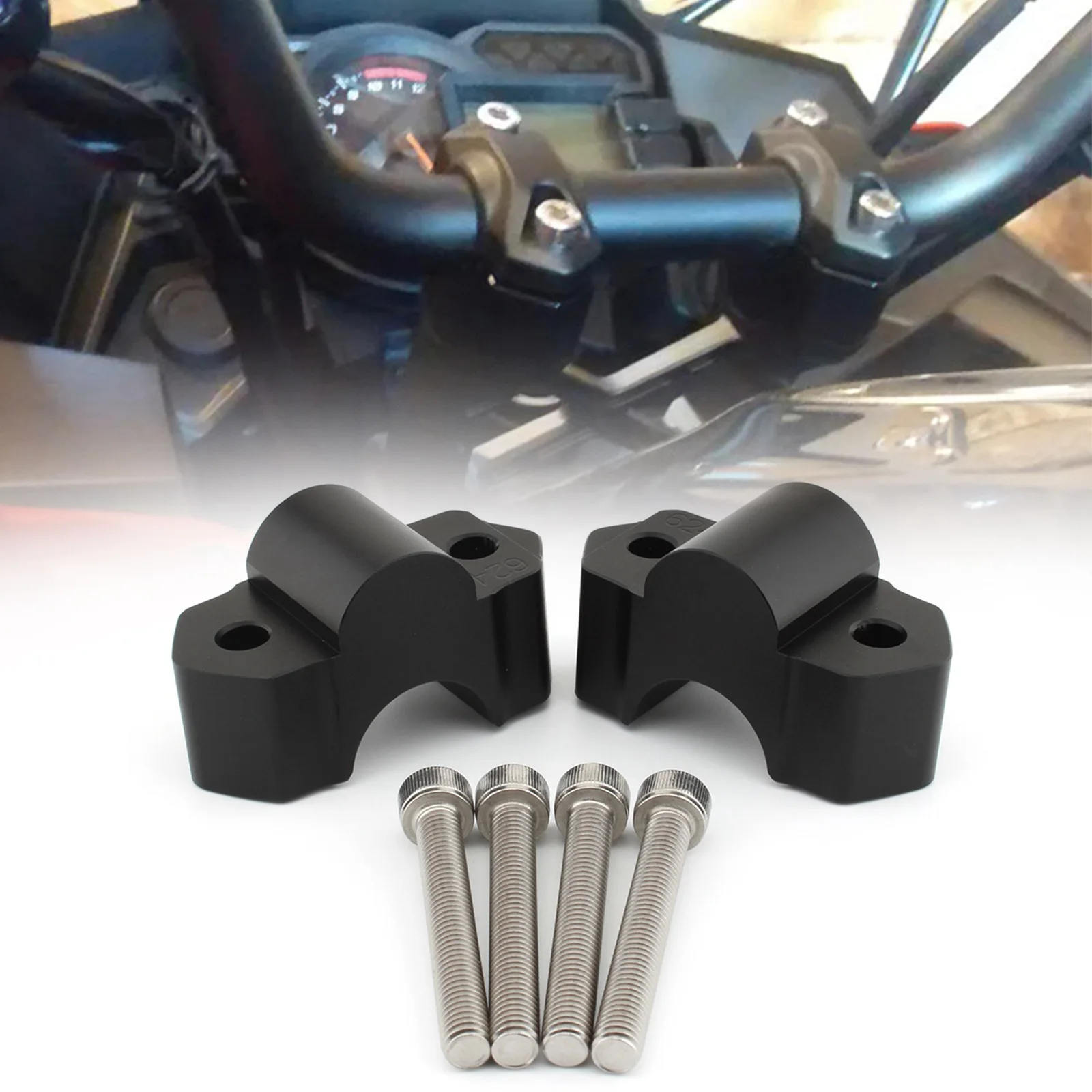 Motorcycle Accessories Handlebar Riser Move Height Up Bracket Kit For KAWASAKI 1000 Versys 1000 2015-2022