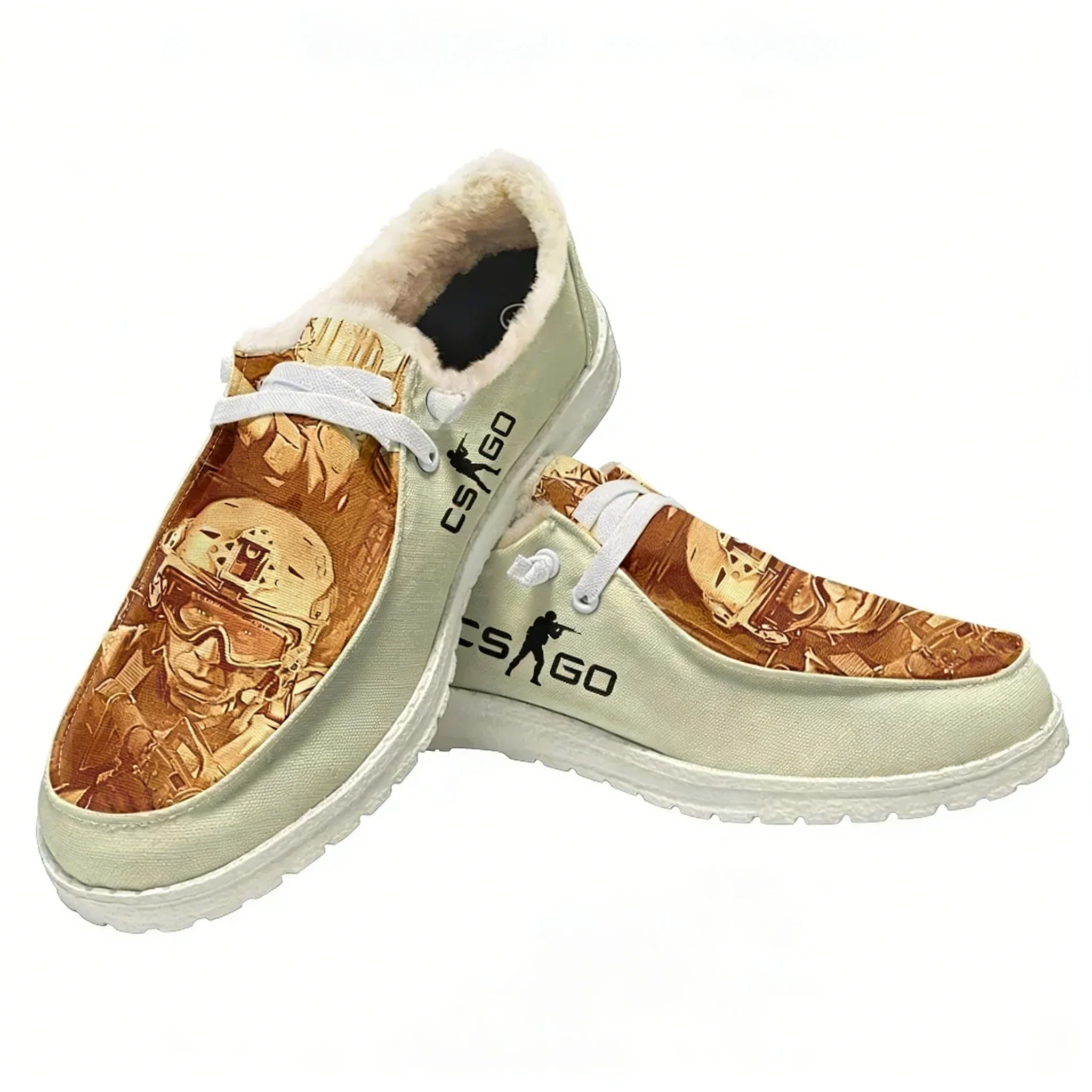Counter Strike Global offensive Plush Casual Shoes Flat Shoe Men Woman Breathable Lightweight Footwear Couple Custom Made Shoe