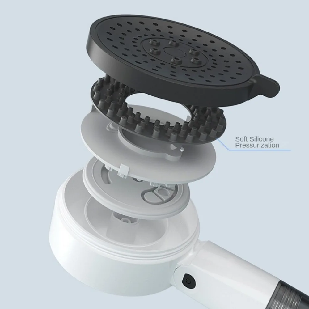 

Портативная 3-режимная насадка для душа, ручная спринклерная насадка из АБС-пластика, регулируемый распылитель для душа с одной кнопкой, бытовая ванная комната