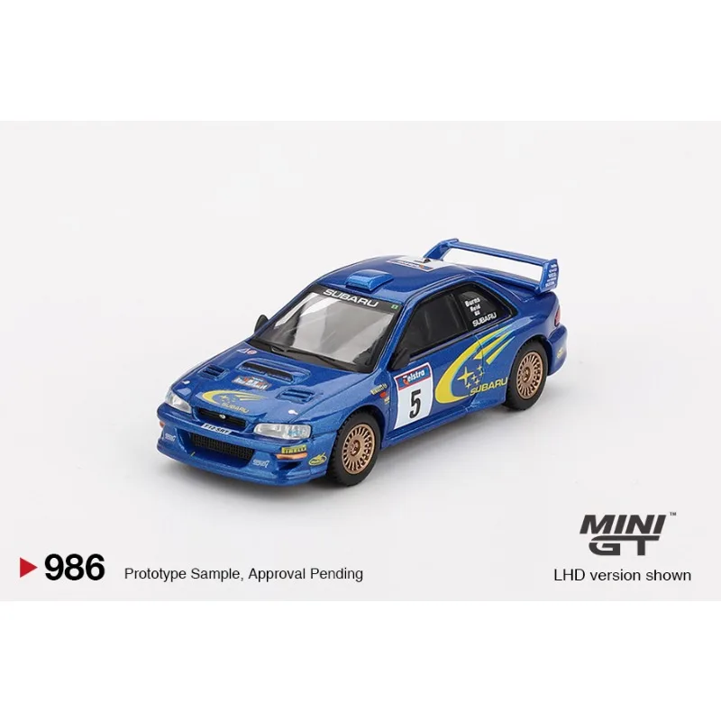 

In stock 1:64 Subaru Impreg WRC 1999 Australian Rally champion 986 die-cast alloy car model, adult collectible decoration.