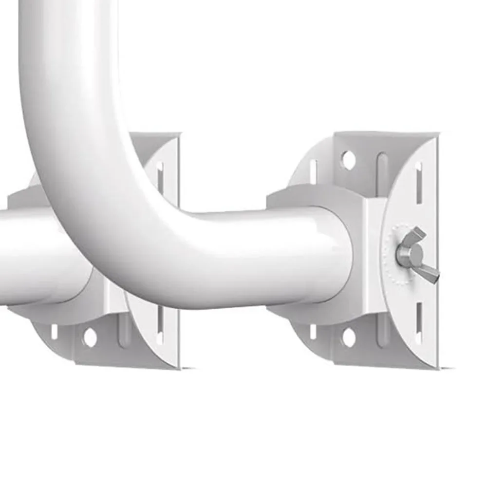 2pcs Sturdy Wall-Mounted Bridge Bracket Pole Mount Durable Universal Bracket Mount J Pole Mounts Point to Point