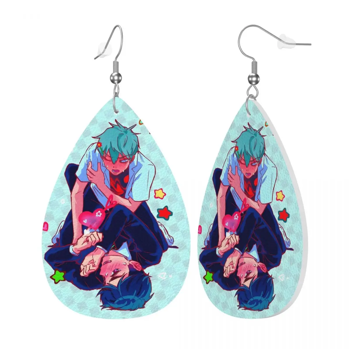 Custom Alien Stage Anime Leather Earrings for Women Cartoon Dangle Earrings Jewelry Accessories