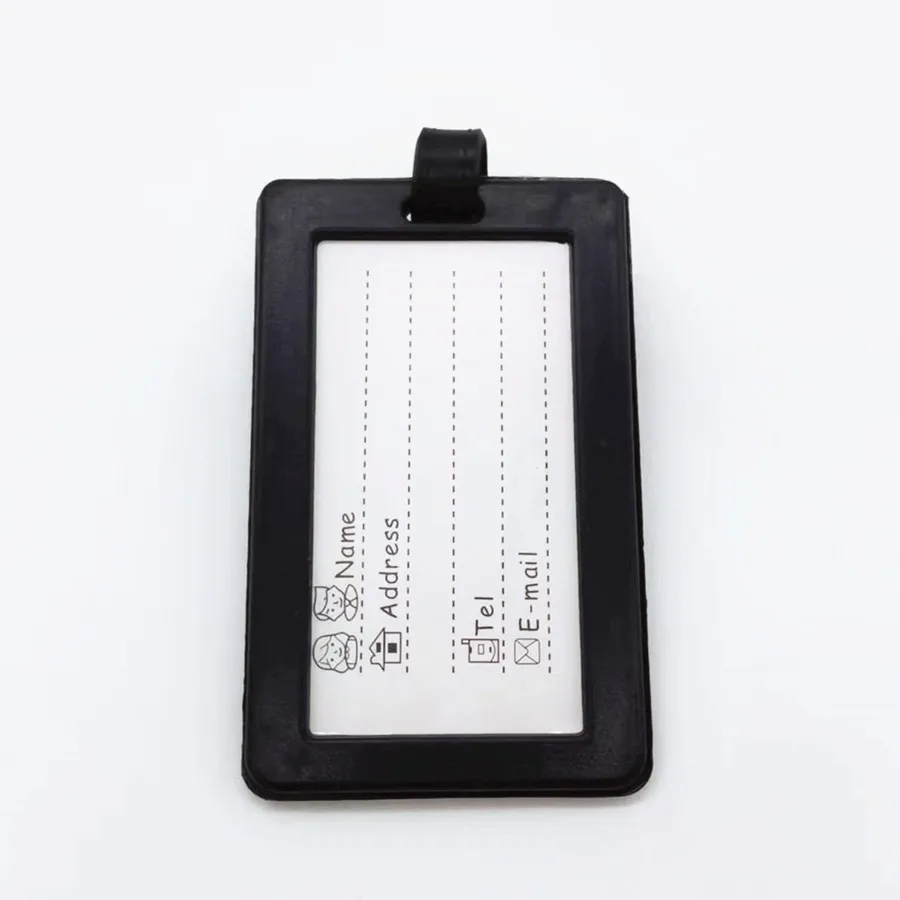 Simplicity Corrugation Luggage Tag Silica Gel Suitcase ID Addres Holder Baggage Boarding Portable Label LT50