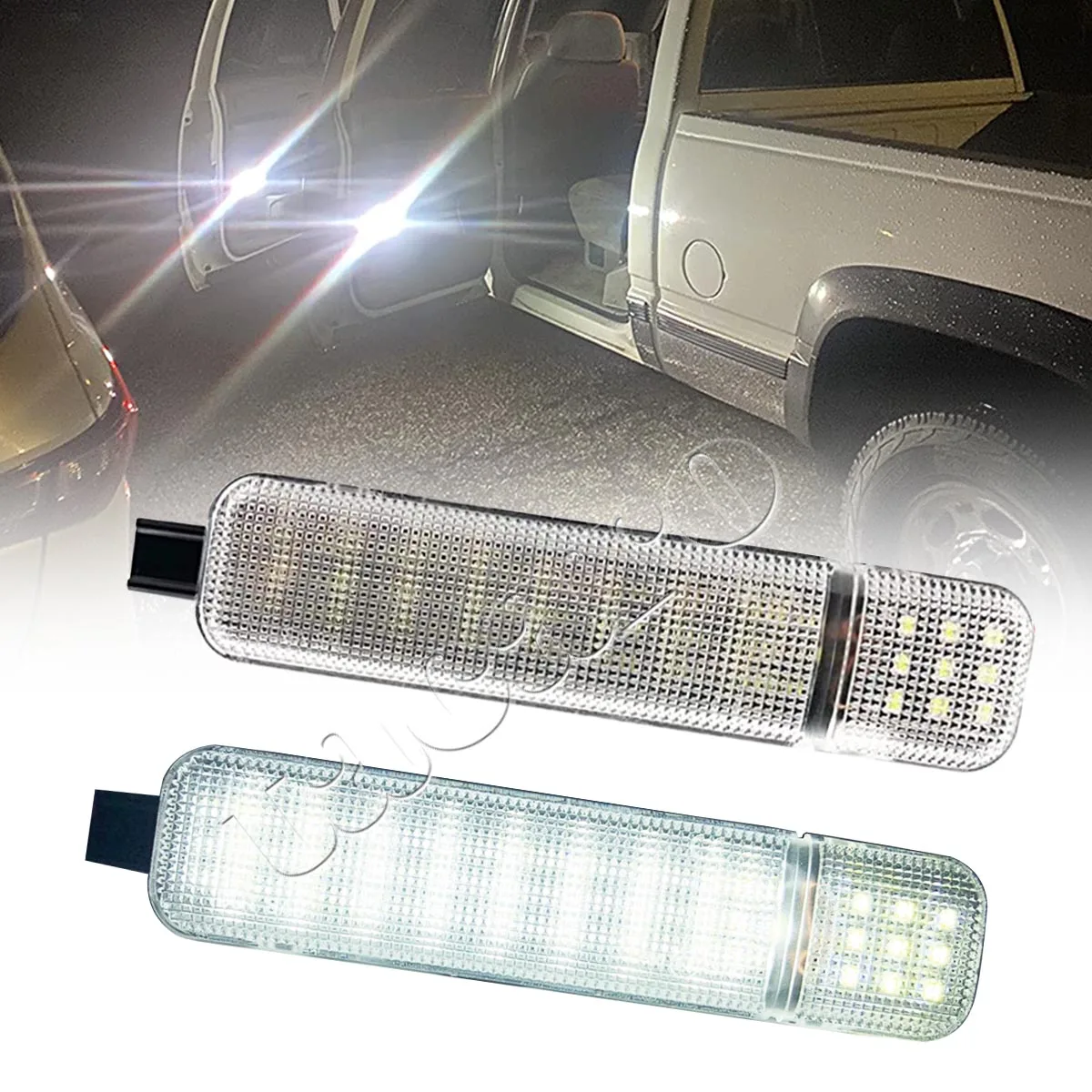 2X White LED Door Courtesy Light Lamp For Chevy Silverado Tahoe GMC Sierra Yukon