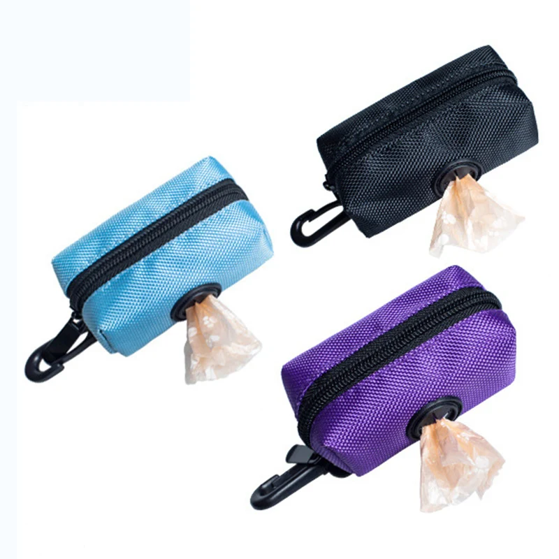 Protable Dog Poop Biodegradable Bag Dispenser Pouch Garbage Bags Organizer Pet Puppy Cat Pick Up Poop Bag Holder for Travel