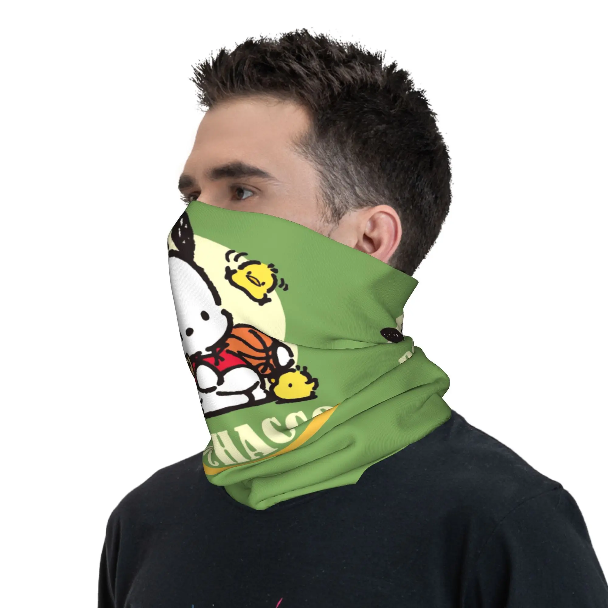 커스텀 포차코 반다나 넥워머 남녀 겨울 하이킹 스키 스카프 게이터 소녀 하트 귀여운 만화 얼굴 커버