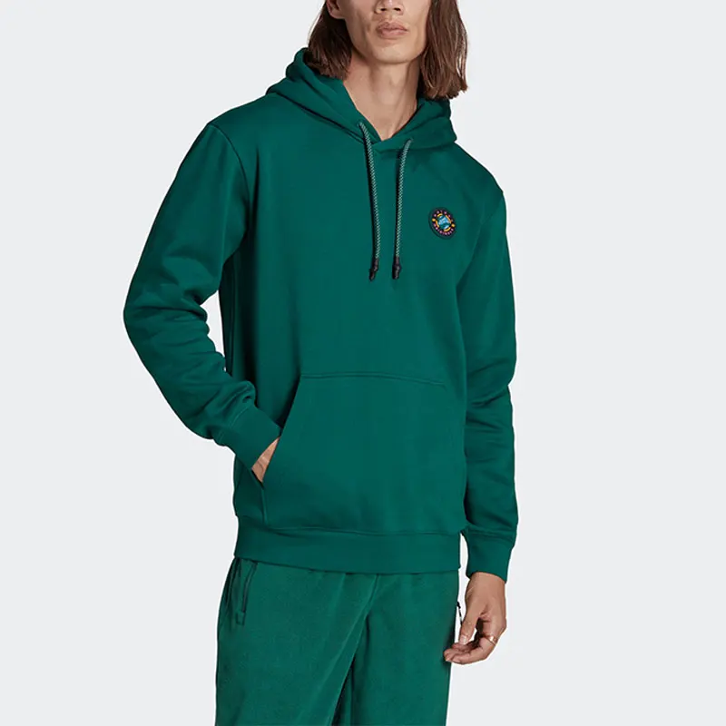 Adidas genuine clover men's new warm hooded sports sweatshirt II8476