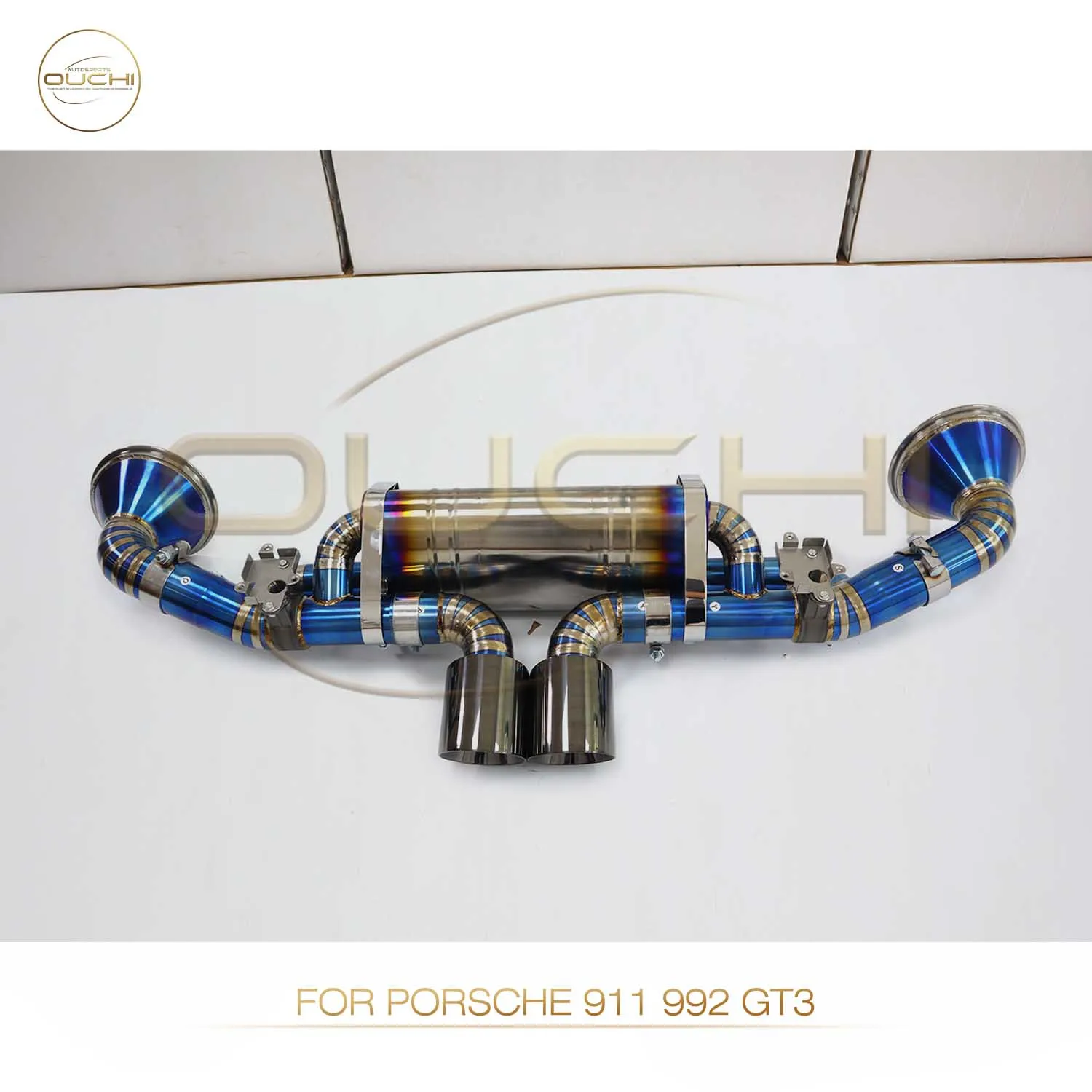 

OUCHI High Performance Catback for Porsche 911 992 GT3 Titanium Alloy Exhaust System Muffler With Valves Tips Car Accessories