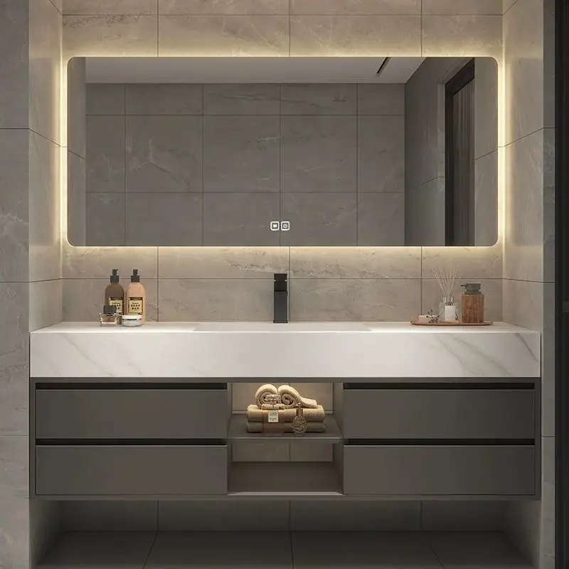 

Bathroom cabinet, toilet wash, modern, solid wood bathroom cabinet combination