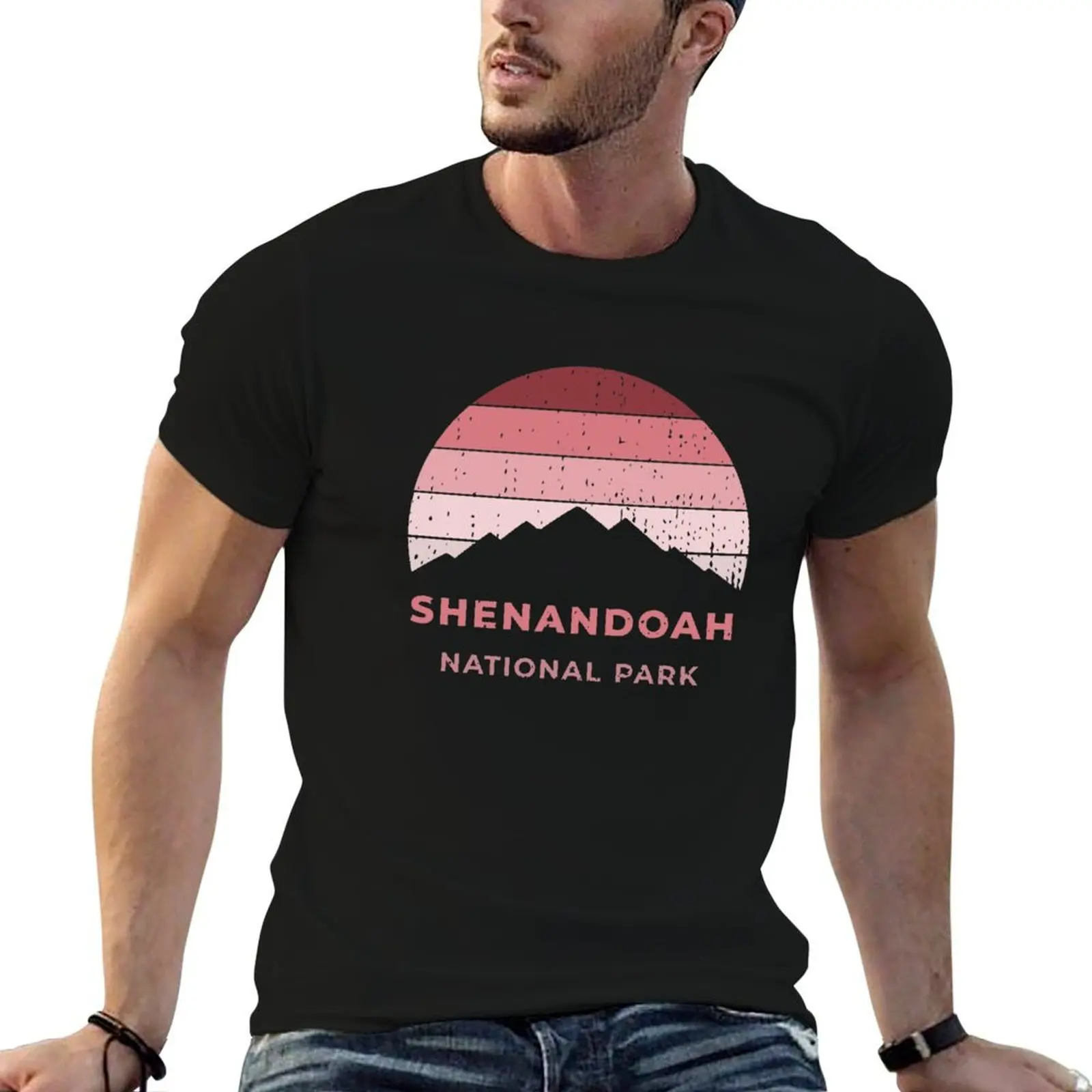 Shenandoah National Park Hiking Camping Gift T-Shirt oversized graphic tee plus size clothes mens big and tall t shirts
