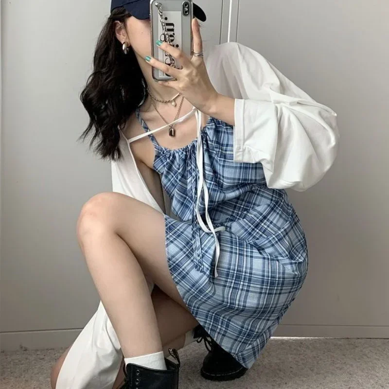 Blouses Women Spring Summer Solid Sun-proof Lace-up High Street Baggy Sweet Korean Females Temperament Chic Cozy Crop Casual New