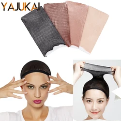 1Pcs Black Hairnets For Wig Install Good Quality Mesh Weaving Wig Hair Net For Making Caps Brown Open Ended Wig Cap With Elastic