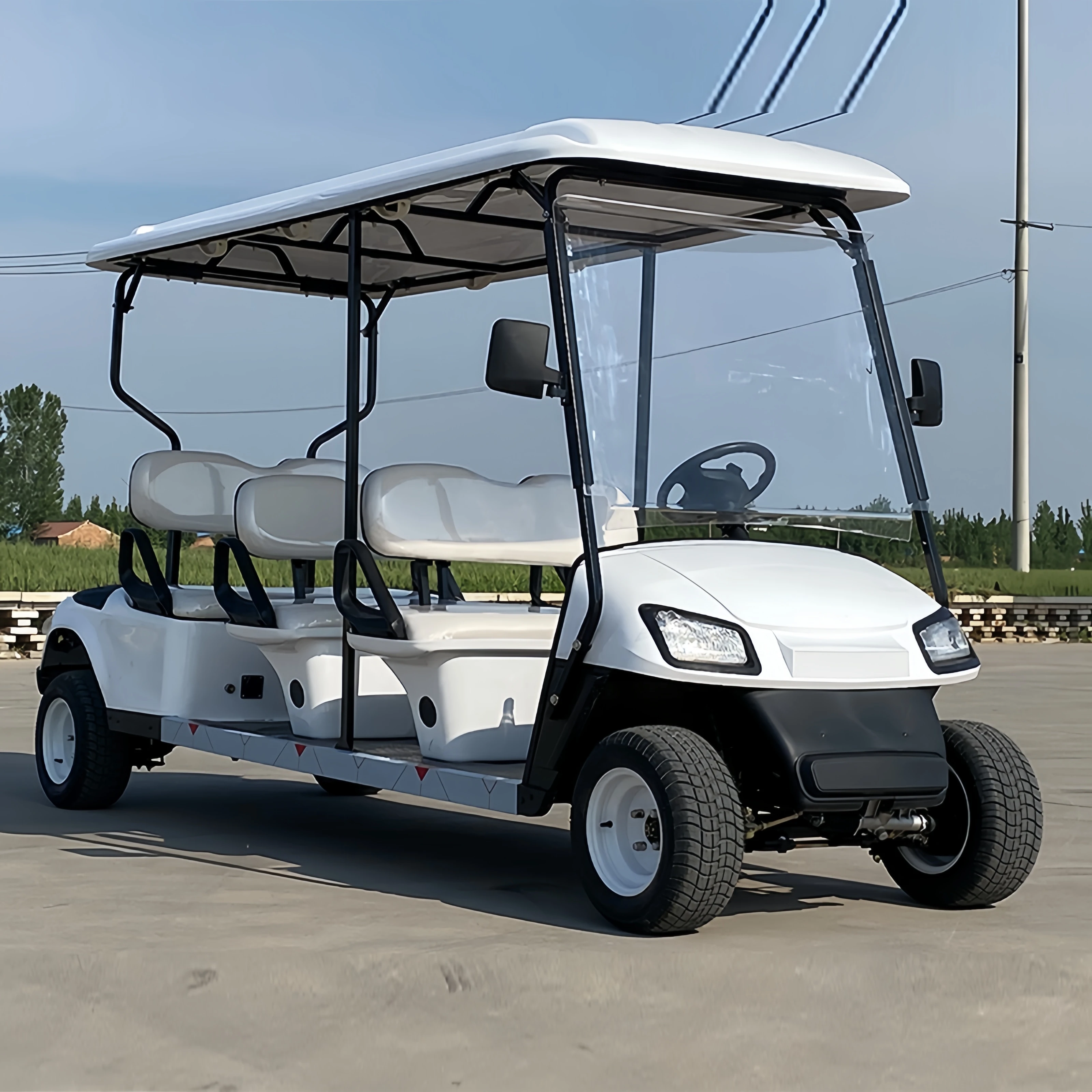 New Modle Style Factory Price 2/4 /6 Seat Club Car Golf Buggy Electric&Gasoline Hunting Golf Cart