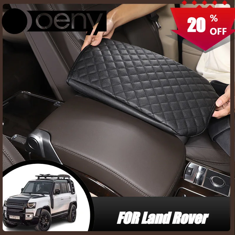 

Fit For Land Rover Range Rover Vogue 2013-2022 Leather Black Car Seat Armrest Center Console Box Protective Cover Car Accessorie