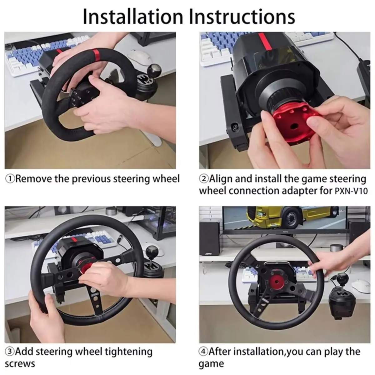 70/73mm Adapter for Game Steering Wheel V10 Laishida PXNV10pro Base Modification Connection Accessories A
