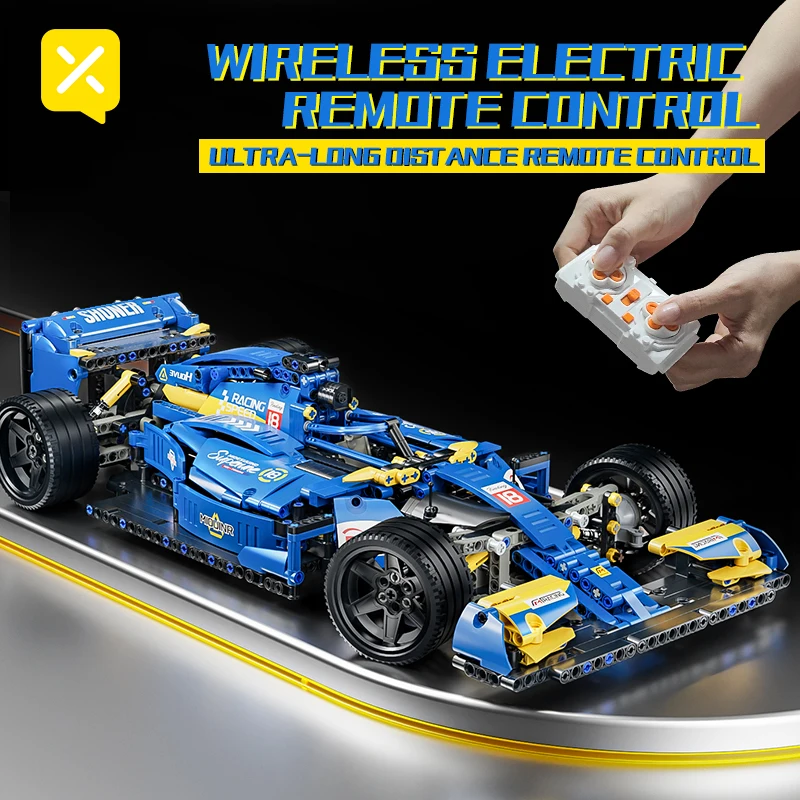 NEW 1163PCS Technical F1 RC Race Cars Building Blocks Adults Remote Control Bricks Car Cool Collectible Model Car Boys Toys Gift