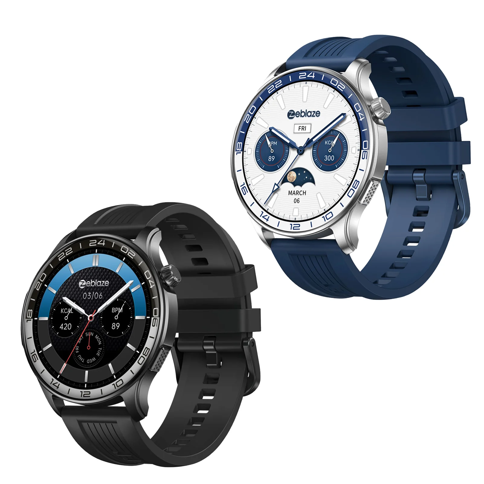 Zeblaze BTALK 4 Pro Smartwatch, 1,43" AMOLED Always-On-Display, Bluetooth-Anruf, 21 Tage Akkulaufzeit, IP68 wasserdicht, Herzfrequenz-, SpO2- und Schlafüberwachung, über 300 Zifferblätter,