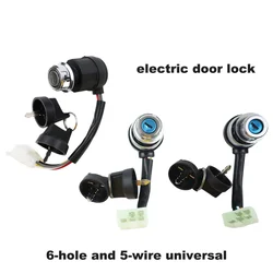 Universal 5 Wire 6 Pin Ignition Key Switch Start Lock For Dirt Pit Bike ATV Go Kart Motorcycle Parts Accessoeirs