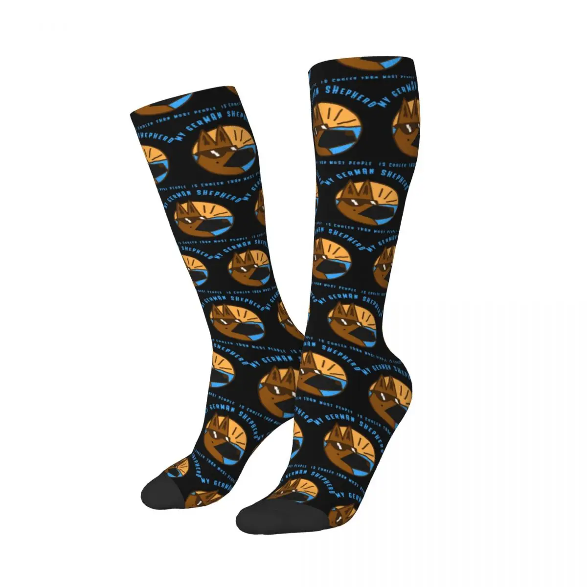 My German Shepherd Dog Is Cooler Socks Harajuku Stockings All Season Long Socks Accessories for Unisex Gifts