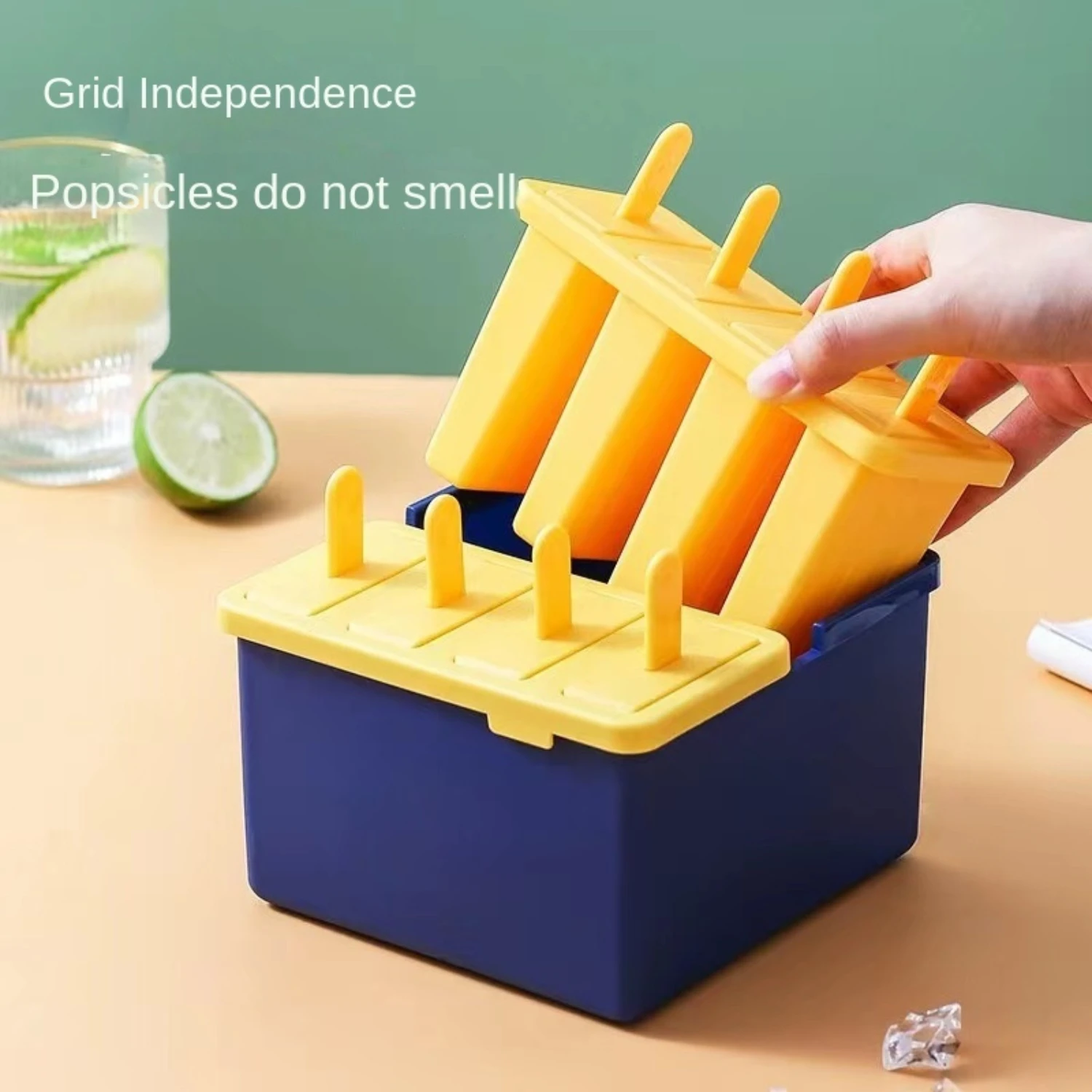 1pc, Popsicle Mold, Creative Popsicle Mold, Plastic Popsicle Mold, Ice Cream Mold,  Ice Cube Box, Household Popsicle Mold, Safet