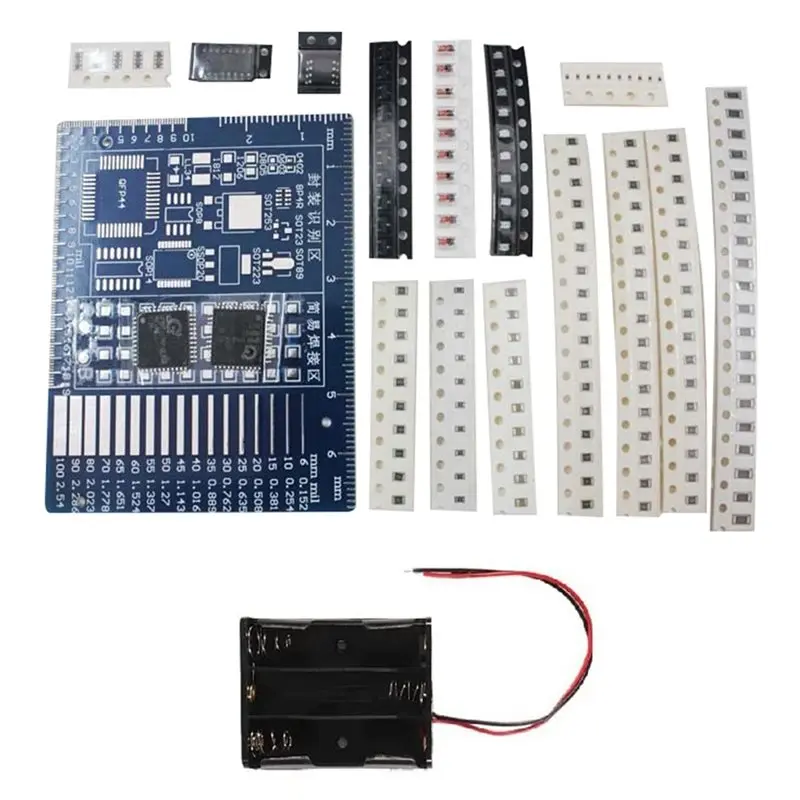 A52T 5X SMD Component Welding Practice Board DIY Kit Skill Training Board Led Transistor Set Practice