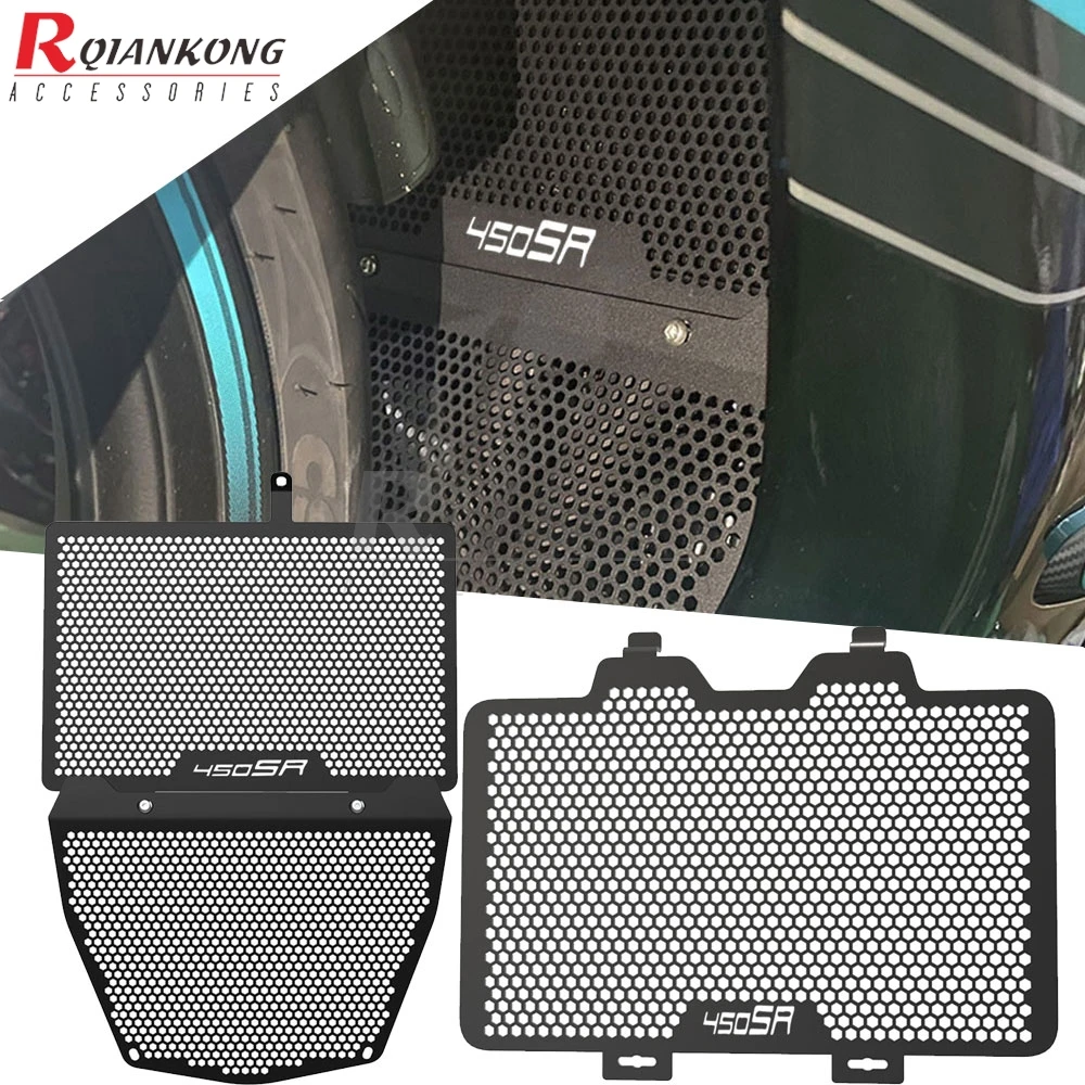 

Motorcycle Accessories CNC Aluminum FOR CFMOTO 450SR CF MOTO 450 SR 450-SR 2022 2023 2024 Radiator Grille Guard Cover Protector