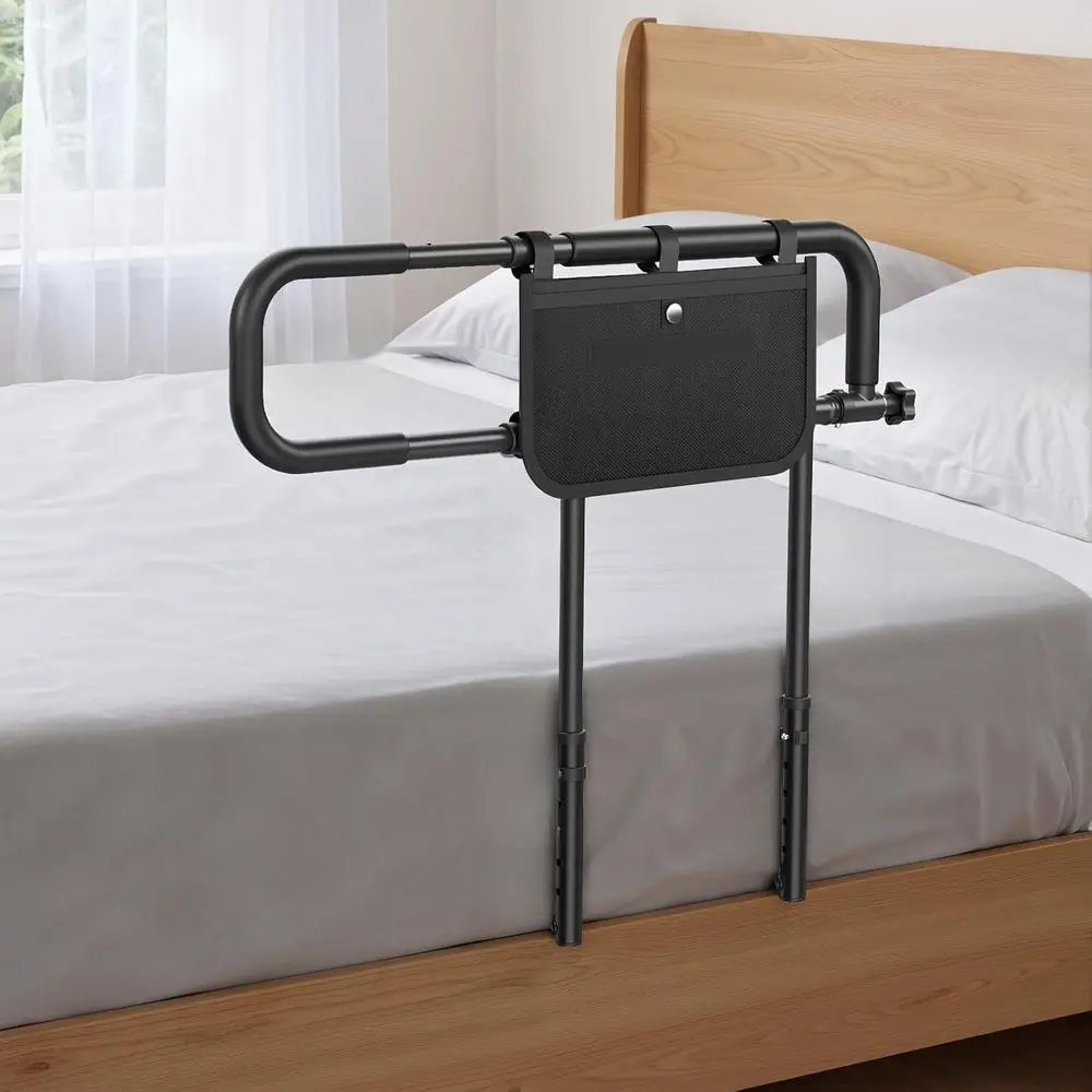 

Adjustable Bed Rail for Elderly Adults with Storage Pocket, Supports up to 300 lbs
