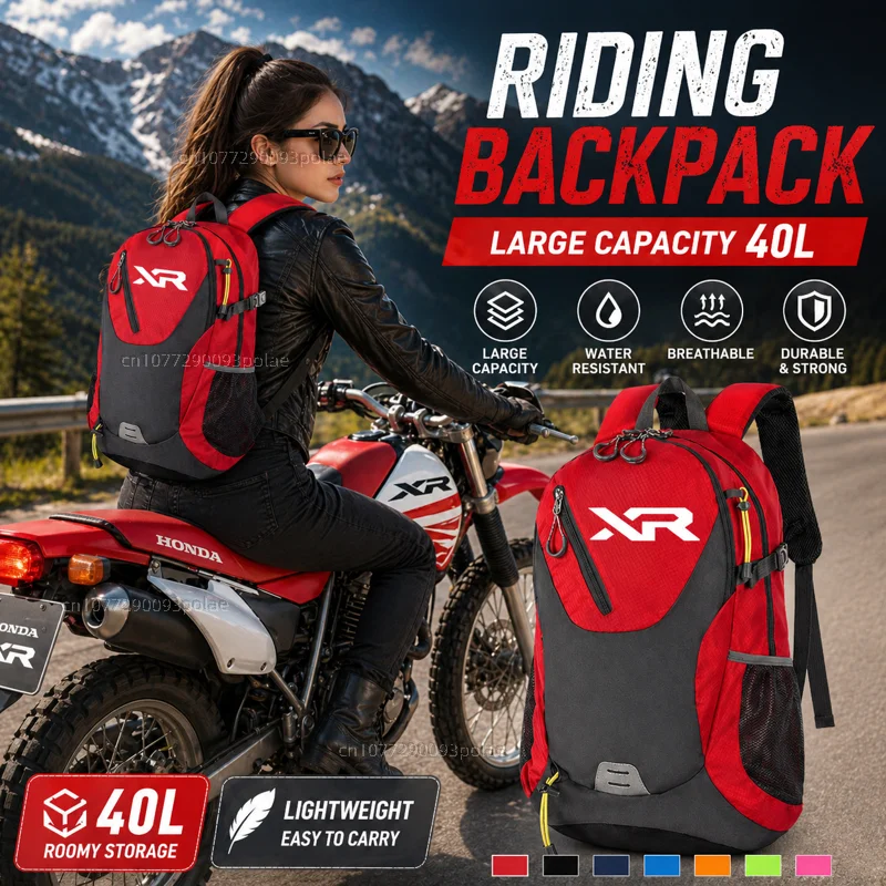 For Honda XR230MOTARD XR 230 250 400 125 2005-2012 Large Capacity WaterRacing travel Men waterproof Backpack Bag Motorcycle Gift