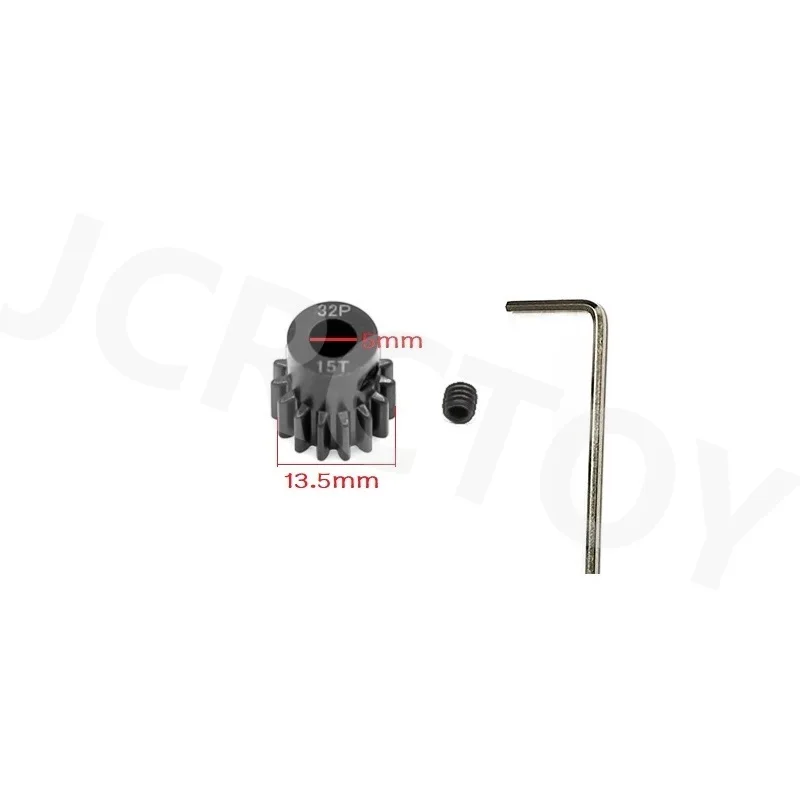 32P 0.8M 5MM Metal Pinion Gear Motor Gear 13T 14T 15T 16T 17T 18T 19T 20T 21T For 1/8 1/10 RC Crawler Buggy Truck Car Spare Part