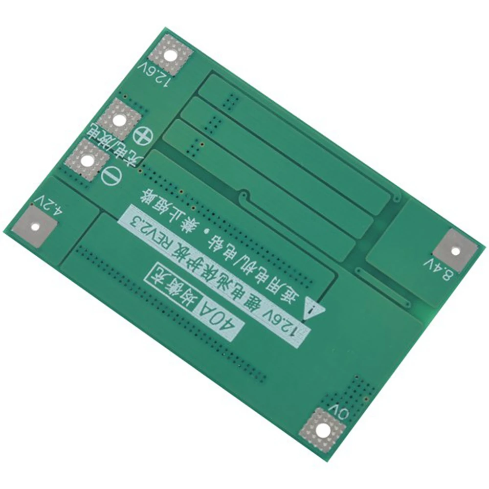 2PCS 3S 40A for Screwdriver 12V Li-Ion 18650 Bms Battery Protection Board Pcm with Balance Liion Battery Cell Module