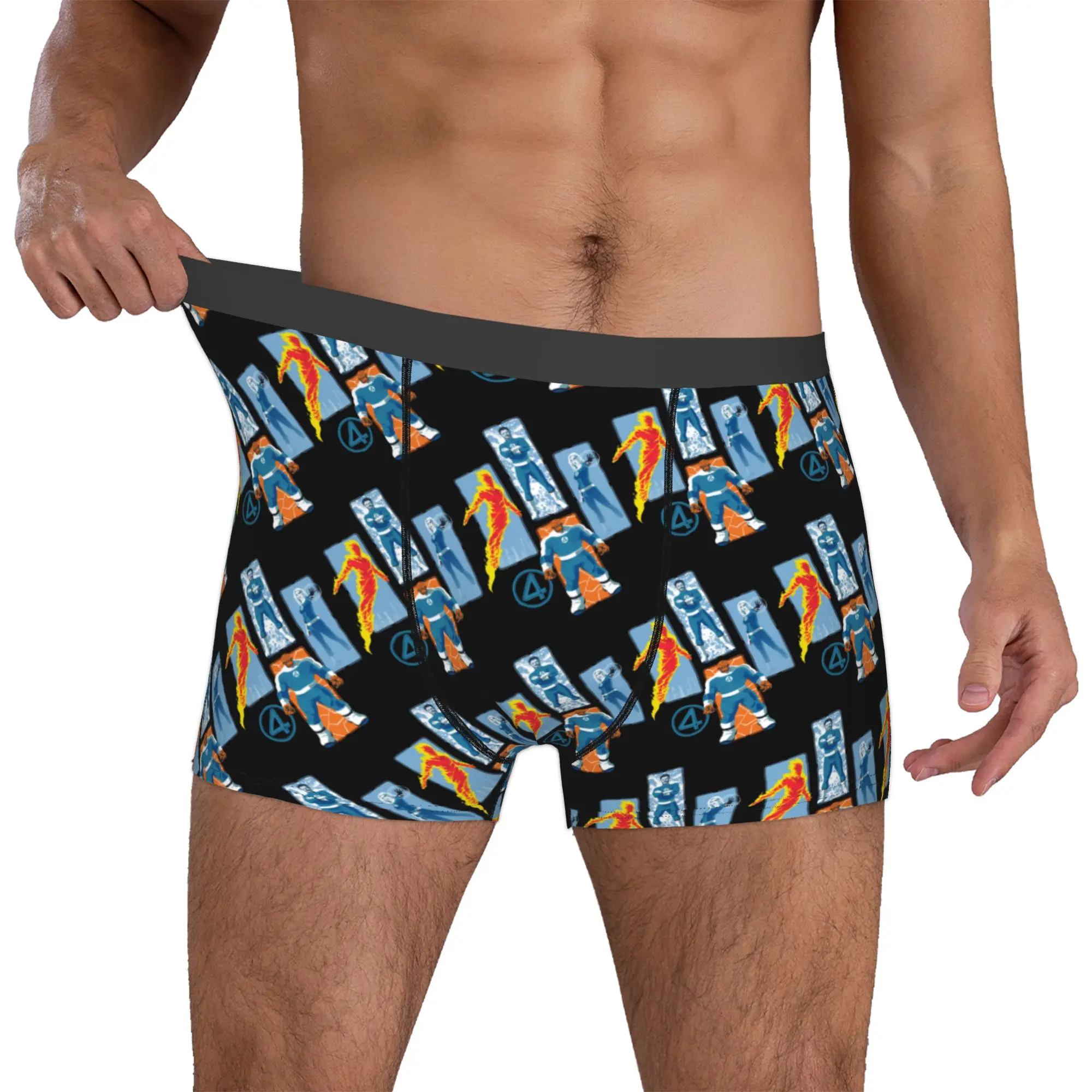 

Custom F-Fantastic Four Underwear Male Print Boxer Shorts Panties Briefs Soft Underpants
