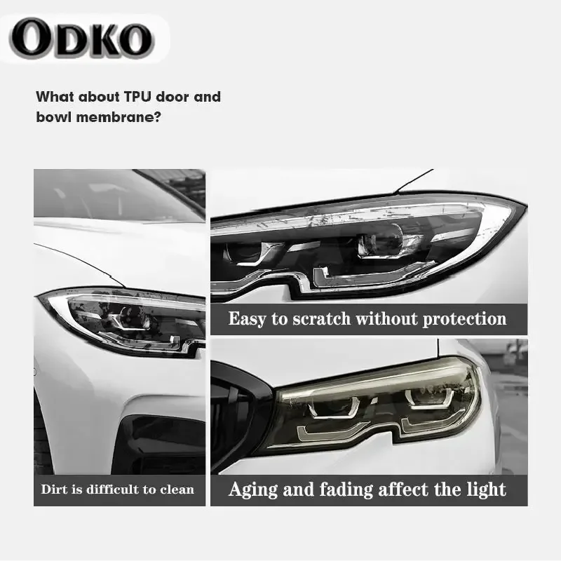 غشاء واقي ضد الخدش PPF للمصباح الأمامي للسيارة من البولي يورثين ، إصلاح مضاد للخدش ، ملحقات خارجية ، هيونداي IONIQ 5-شو شو