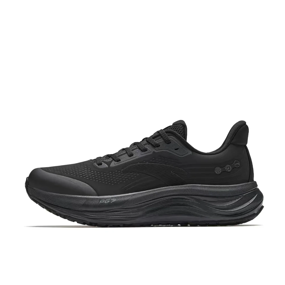 

Anta Lvbu 2 PG7 Men's Low-Top Running Shoes: Cushioned, Responsive, Comfortable, and Breathable (Black/Gray) 112615546-15