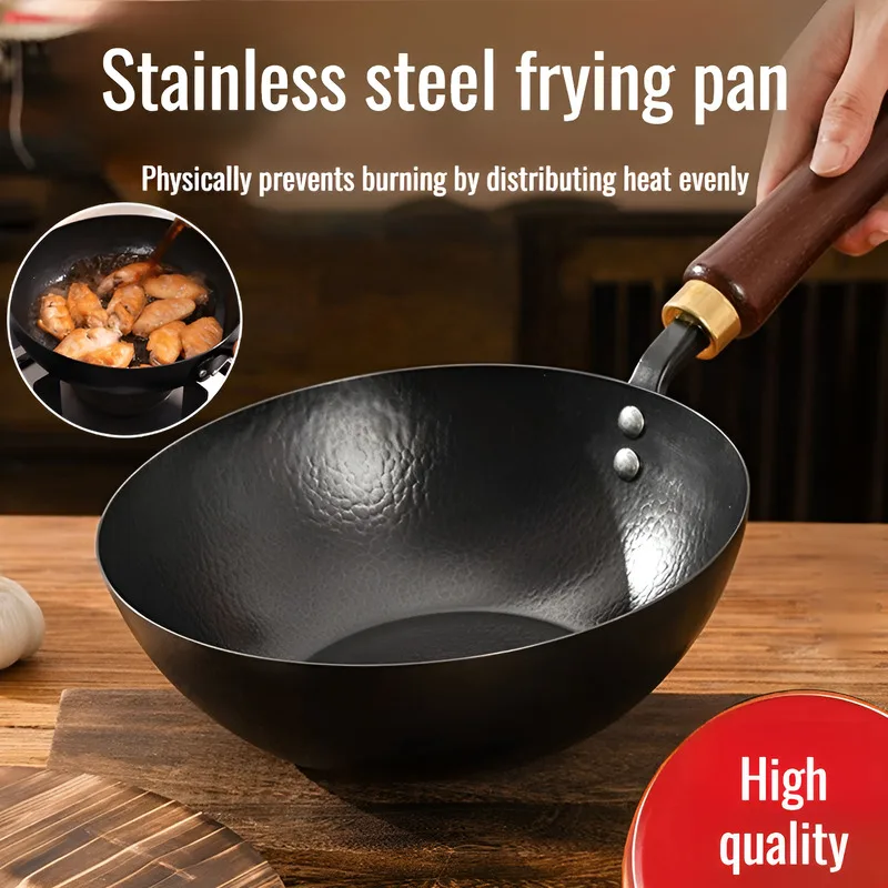 nonstick stirfrying apparatus frying pan seafood shellfish harmless and nontoxic tableready Forged Iron Skillet Old Frying Pan