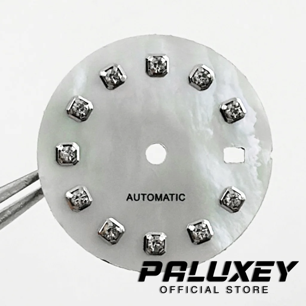 NH05 20.5mm Silver Gold Rose Gold Watch Dial Diamond Index for NH05 NH06 Movement Watch Faces Replacement Parts