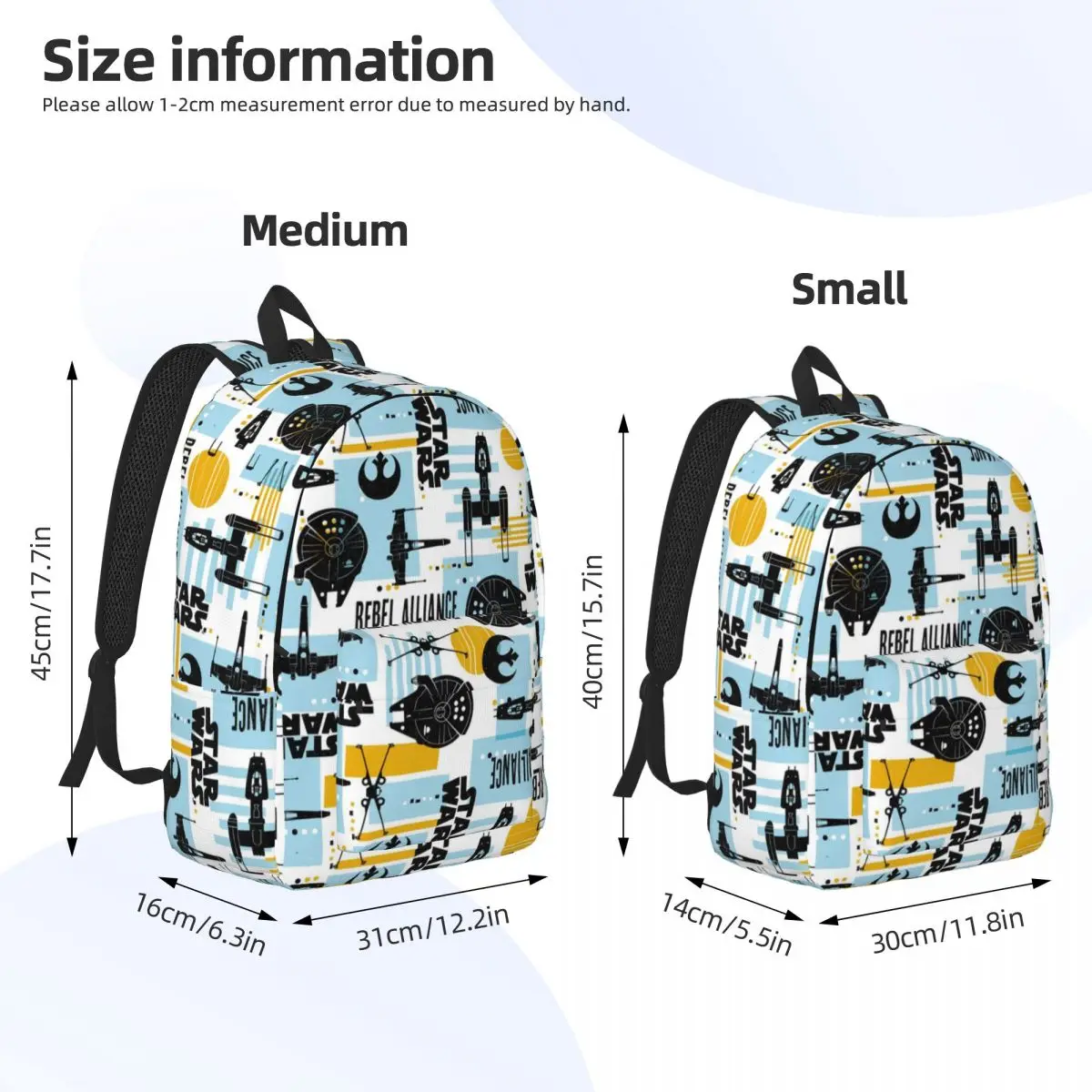 Hot-Sale-Star-Wars-Style Backpack for Men Women Fashion Student Business Daypack College Shoulder Bag